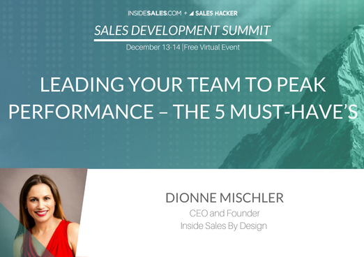 You’re​ ​Invited​ ​to​ ​the​ ​State​ ​of​ ​Sales​ ​Development​ ​Summit! 